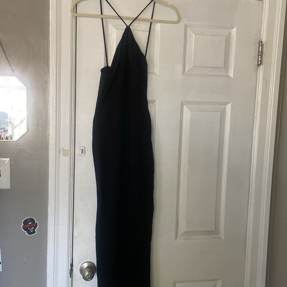 Zara fitted black midi dress - Picture 6 of 9
